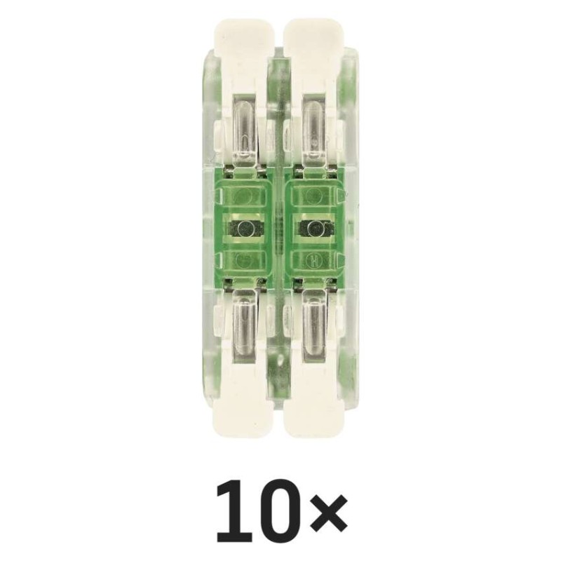 Přímá páčková spojovací svorka 4× 0,2–4 mm2, 10 ks