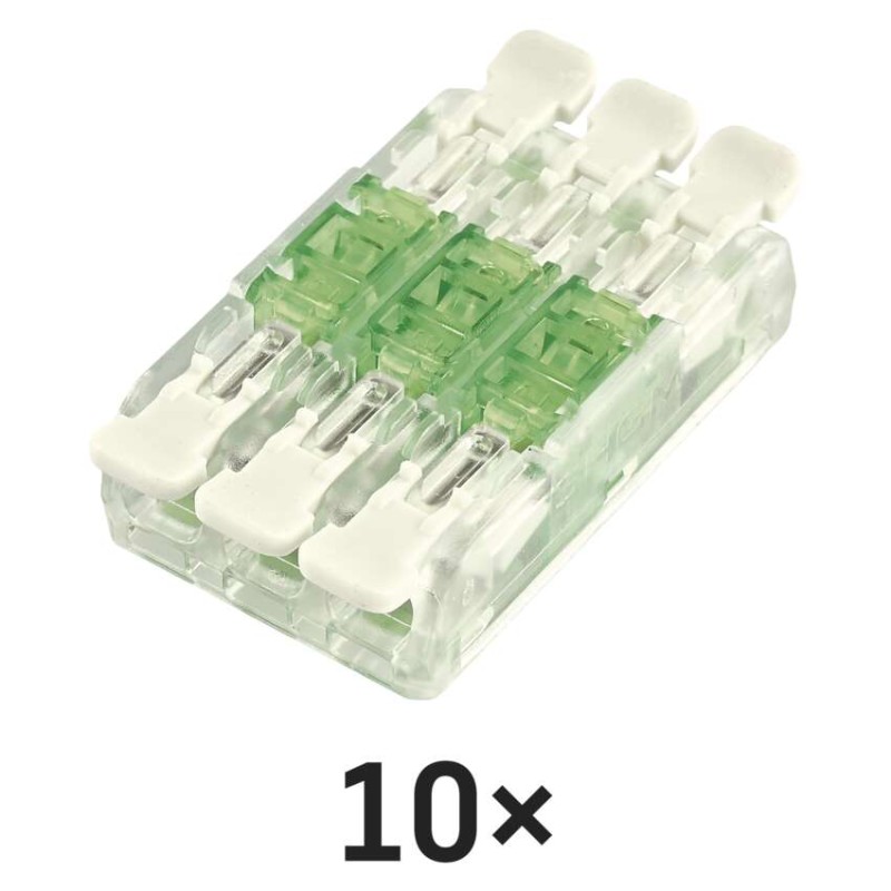 Přímá páčková spojovací svorka 6× 0,2–4 mm2, 10 ks