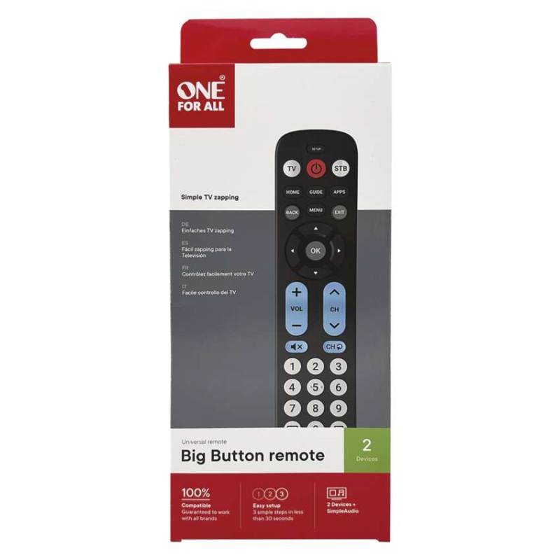Univerzální dálkový ovladač OFA BIG BUTTON