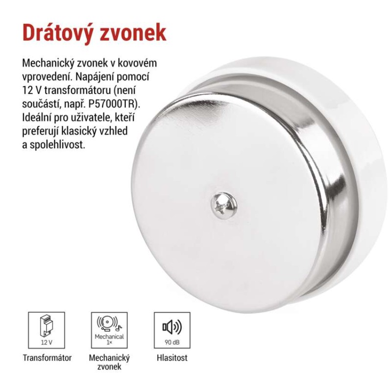 Drátový zvonek P57104