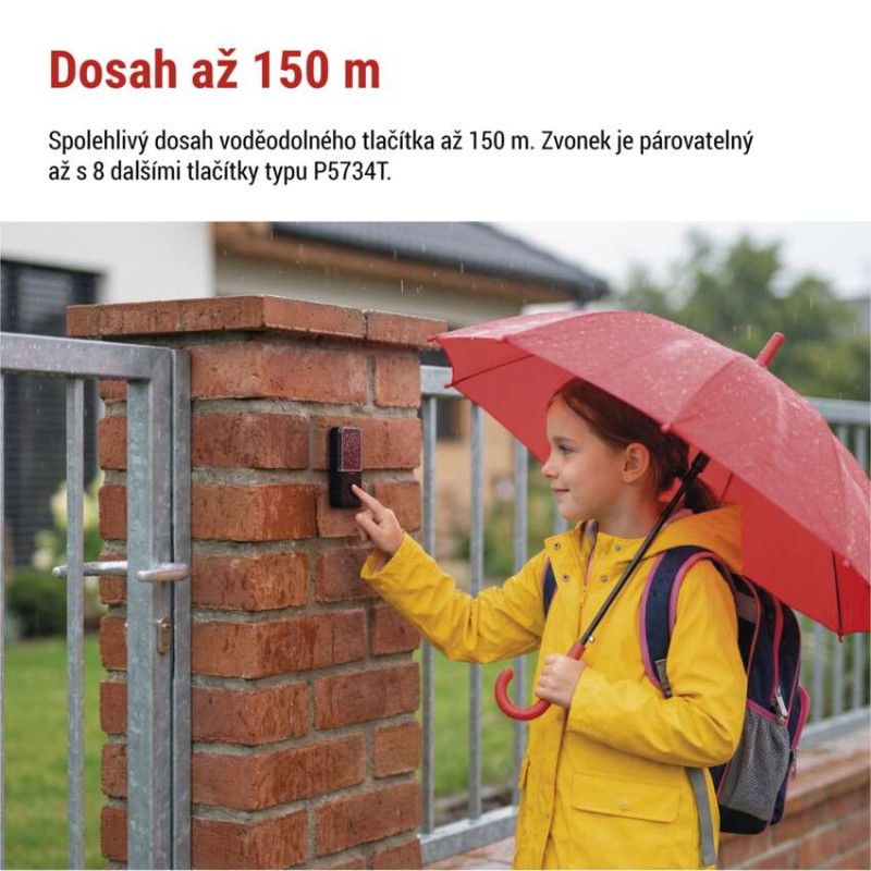 Domovní bezdrátový zvonek P5727N do zásuvky