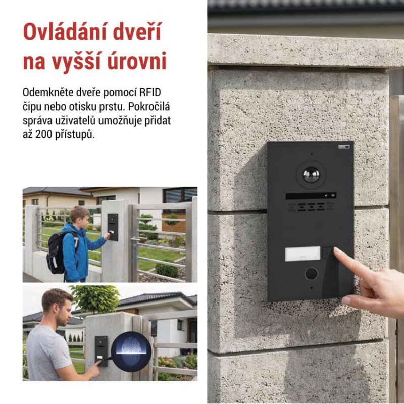 GoSmart Sada domovního videotelefonu IP-880A 2WIRE s WiFi