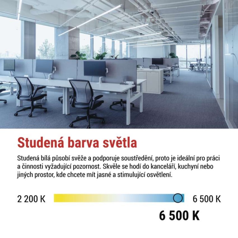 LED zářivka T8 18 W 120 cm studená bílá