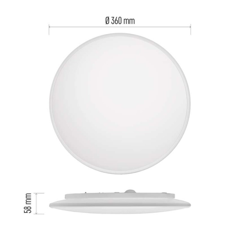 LED přisazené svítidlo ALVI, kruhové 24W, stmív. se změnou CCT