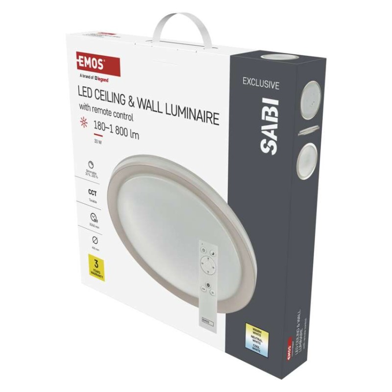 LED přisazené svítidlo SABI, kruhové 30W, stmív. se změnou CCT