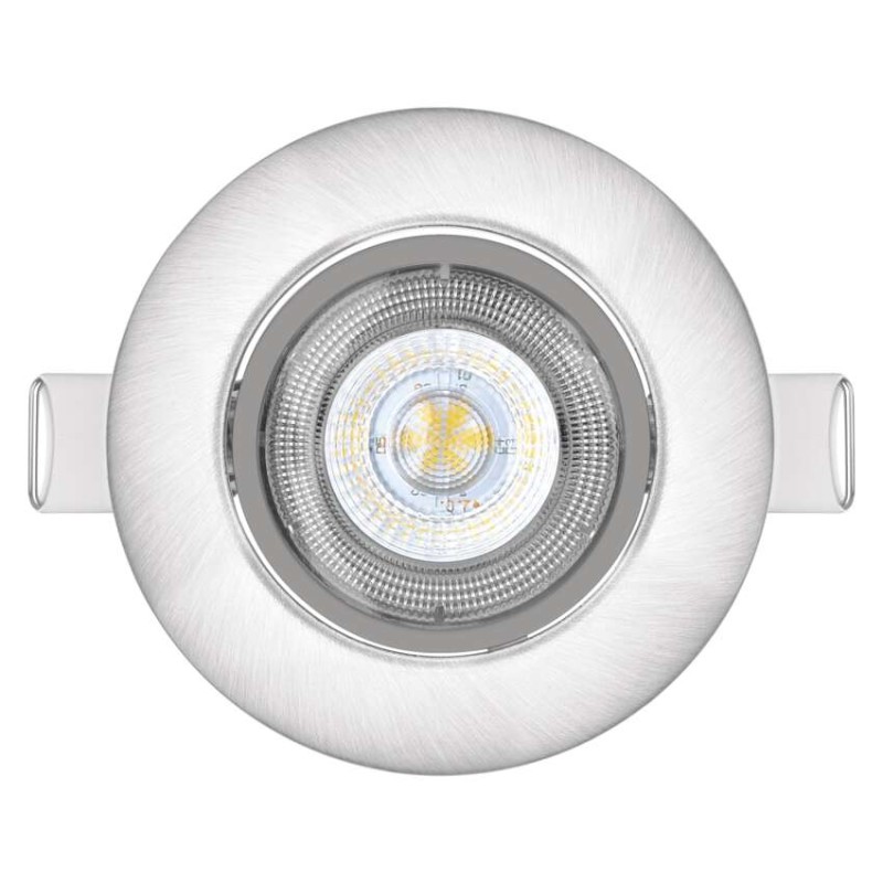 LED bodové svítidlo SIMMI stříbrné, kruh 5W teplá bílá