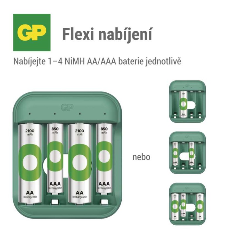 Nabíječka baterií GP ReCyko B423 4× AA GP ReCyko 2100 mAh