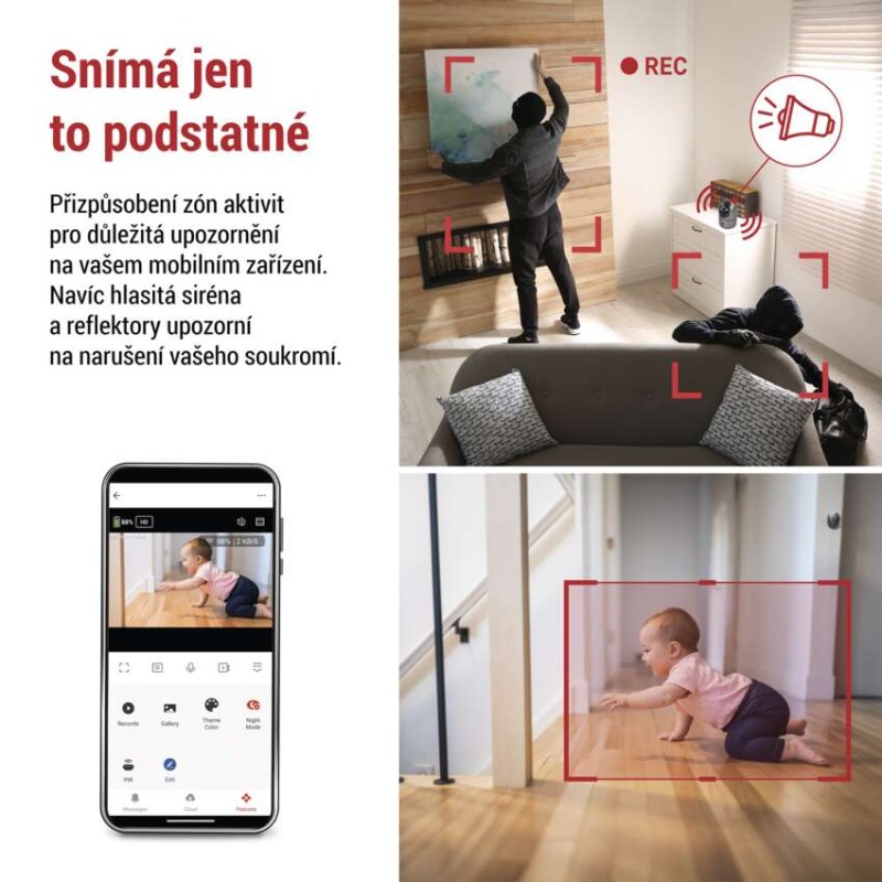 GoSmart Vnitřní otočná kamera IP-220W s WiFi