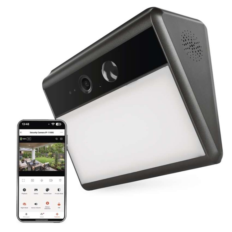 GoSmart Venkovní bateriová kamera IP-1100G WALL s WiFi a solárním panelem