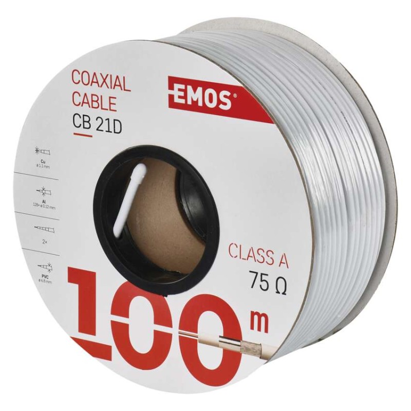 Koaxiální kabel CB21D, 100m