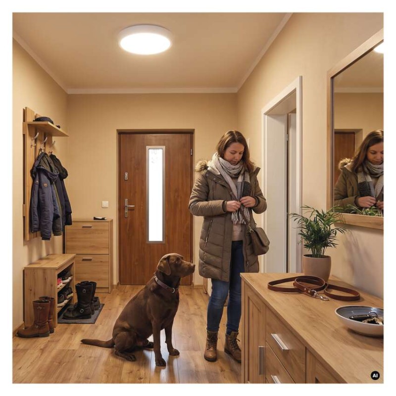 LED přisazené svítidlo FLERI, kruhové 20W, IP65, se změnou CCT