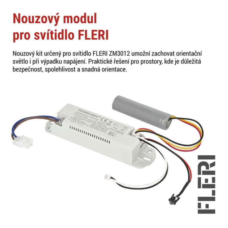 Modul nouzového osvětlení pro ZM3012 FLERI, 1 W/3 h