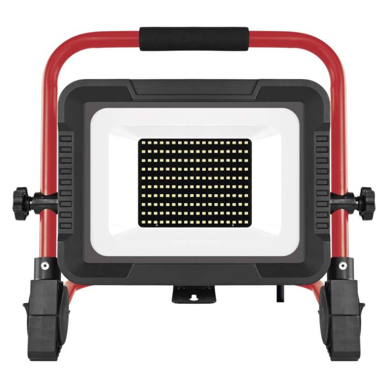 LED reflektor ELION 100W, červeno-černý, IP65, 16 000 lm, neutrální bílá