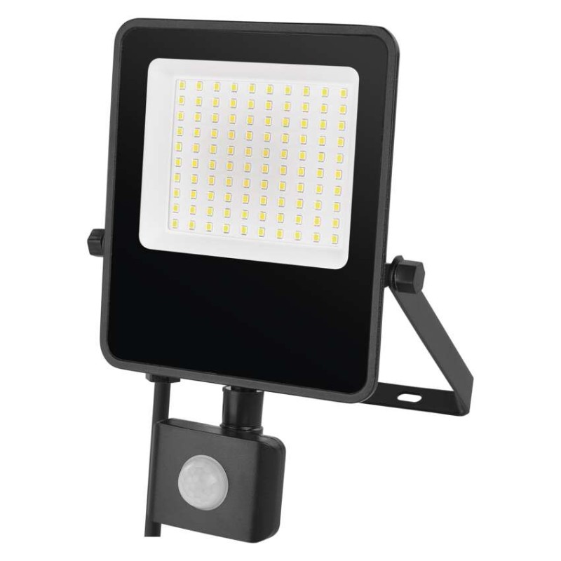 LED reflektor VISIO s pohybovým čidlem, 50 W, černý, neutrální bílá