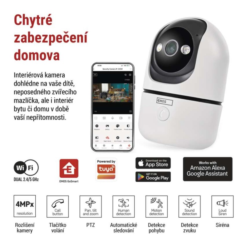 GoSmart Vnitřní otočná kamera IP-220G s WiFi