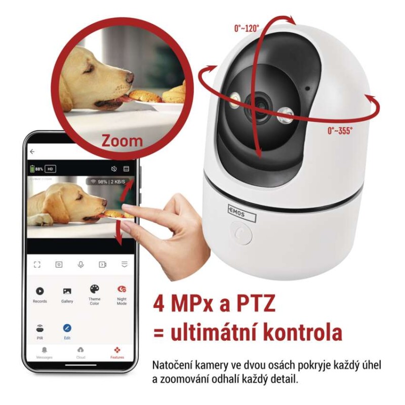 GoSmart Vnitřní otočná kamera IP-220G s WiFi