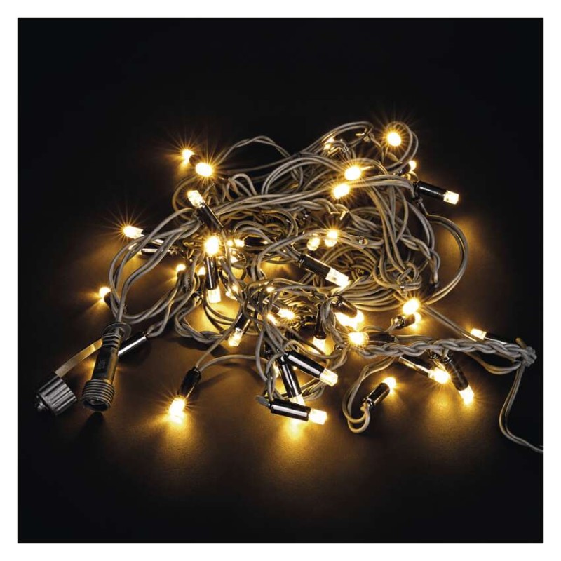 Premium LED spojovací řetěz černý – rampouchy, 3 m, venkovní, teplá bílá