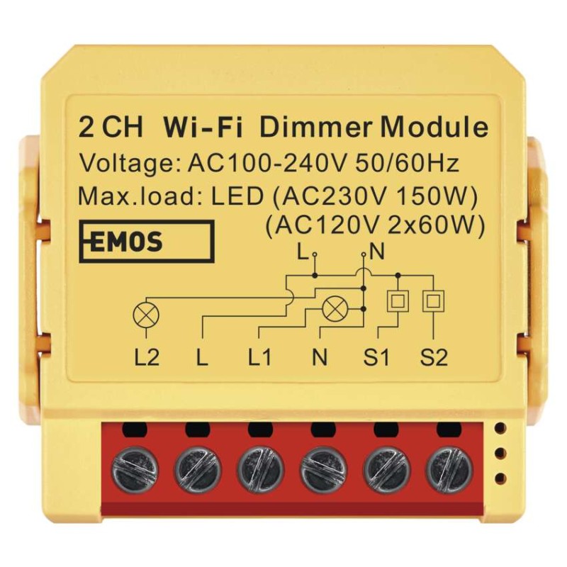 GoSmart modul stmívací IP-2212DW, WiFi, 2-kanálový