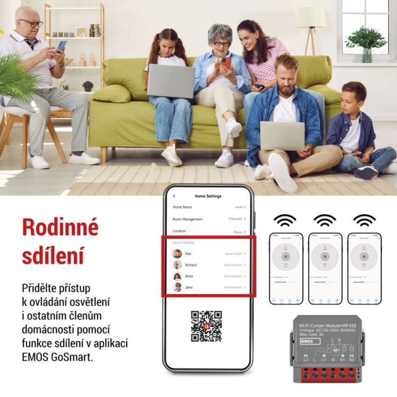 GoSmart modul motorický IP-2121CW, WiFi, 1-kanálový