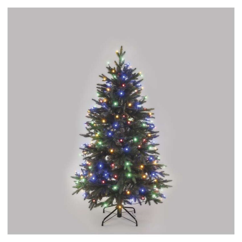 LED vánoční cherry řetěz – kuličky, 30 m, venkovní i vnitřní, multicolor, programy,časovač