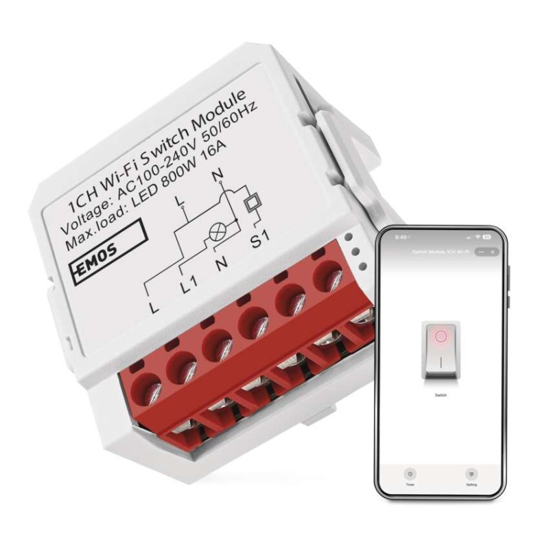 GoSmart modul spínací IP-2201SW, WiFi, 1-kanálový