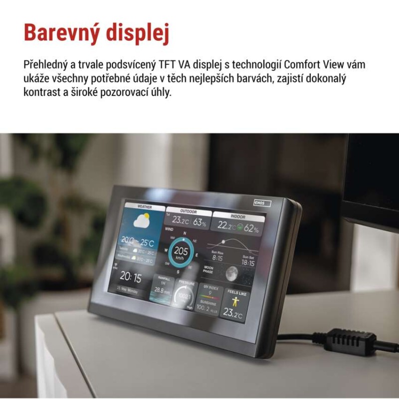 GoSmart bezdrátová meteostanice profi E6001