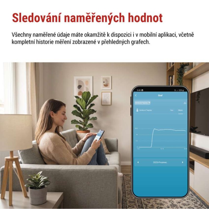 GoSmart bezdrátová meteostanice profi E6001