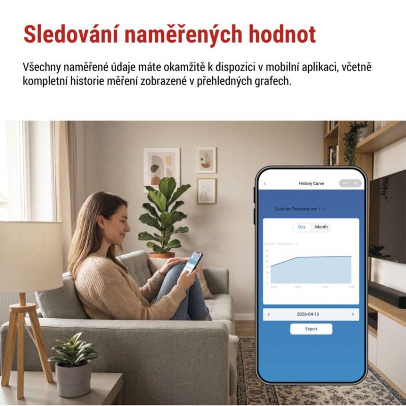 GoSmart bezdrátová meteostanice profi E6000