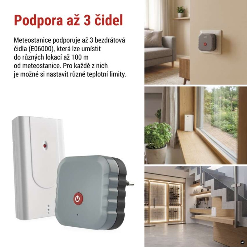 GoSmart bezdrátová meteostanice profi E6000