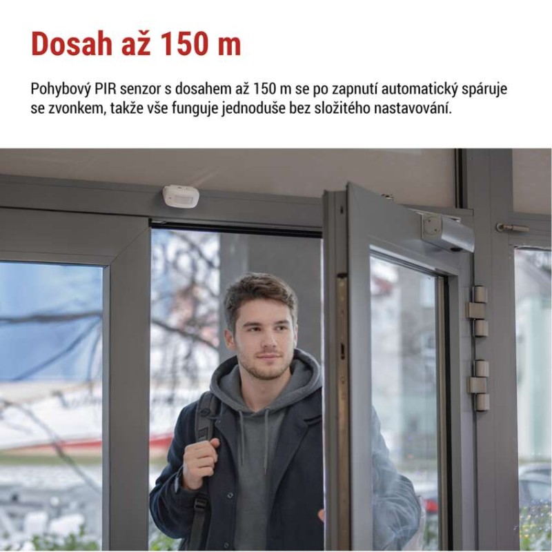 Domovní bezdrátový zvonek P57P02 na 3× AAA