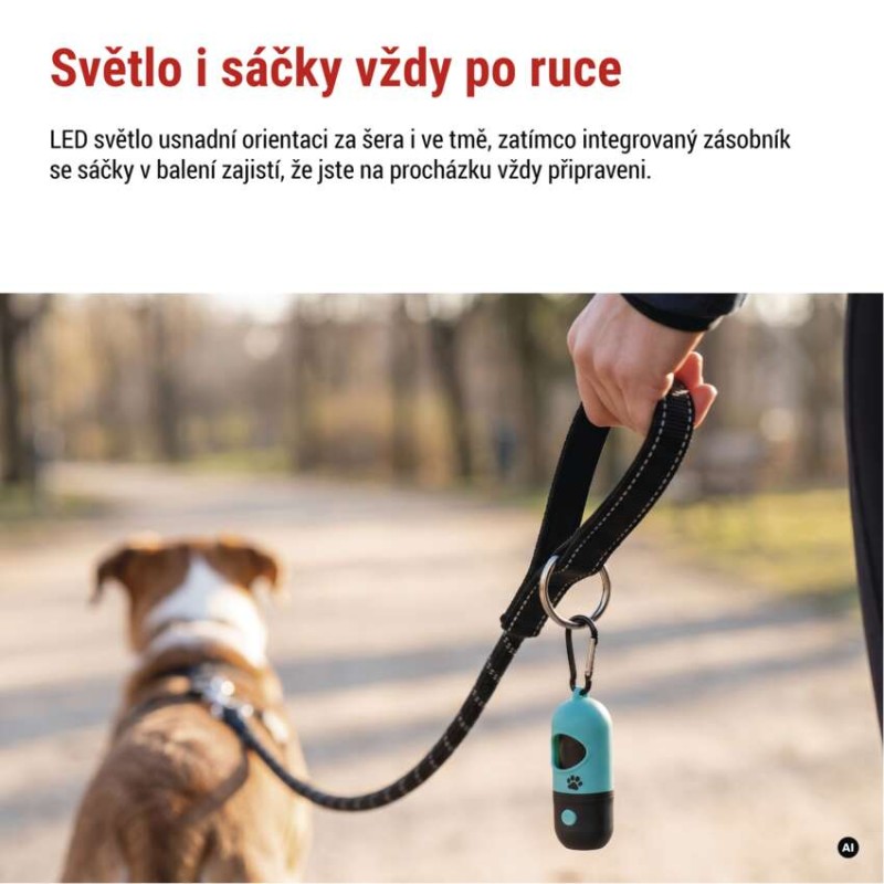 LED plastová svítilna se sáčky, 25 lm, 12 ks, display box