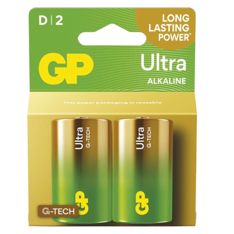 Alkalická baterie GP Ultra D (LR20)