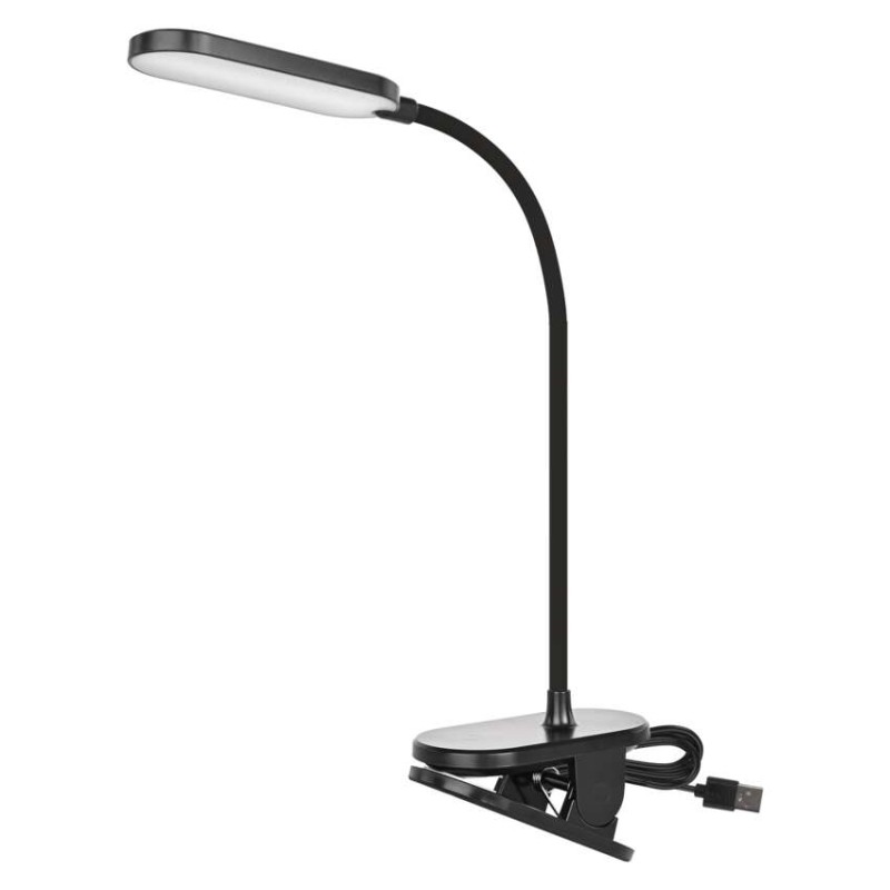 LED klipová lampa HENRY, černá