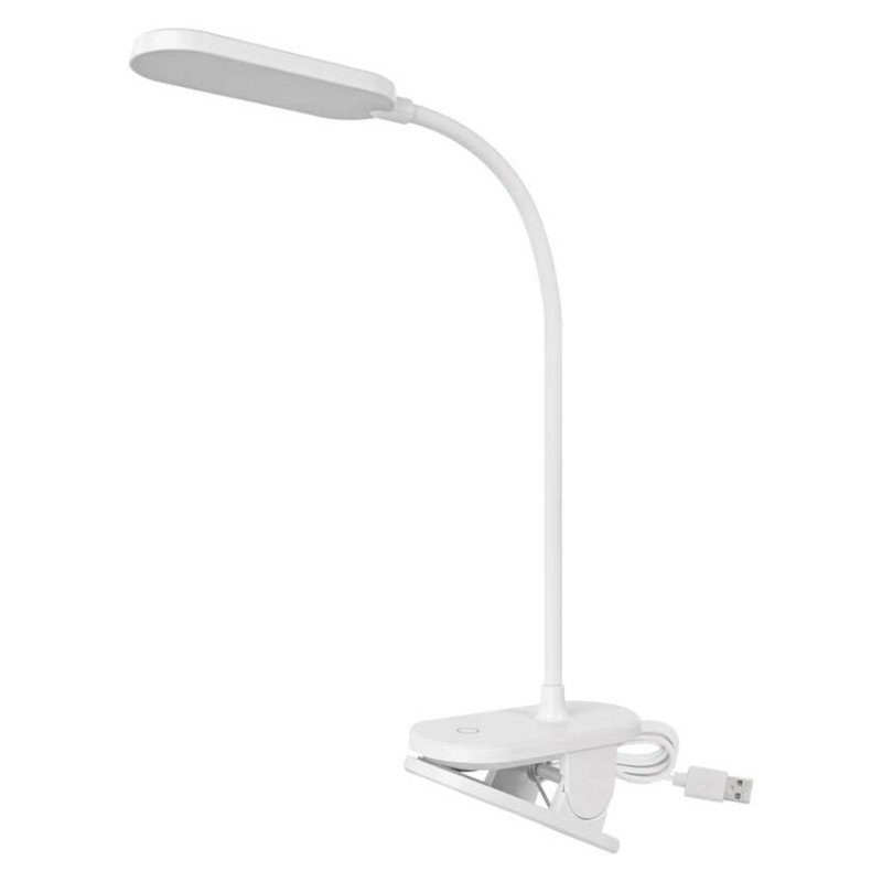 LED klipová lampa HENRY, bílá