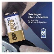 GP Ultra Plus Alkáli elem 9V 1db/bliszter