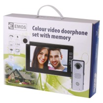 Domácí videotelefon EMOS s pamětí, barevná sada, H1018