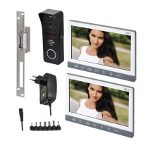 Sada videotelefonu EM-10AHD se 2 monitory a el. zámkem s intervalem