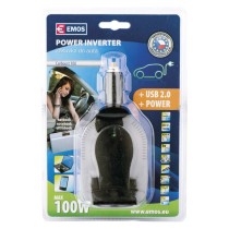Měnič napětí do auta 12V/230V, 100W