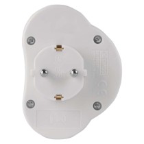 EMOS Elosztó aljzat SCHUKO 2x lapos, fehér