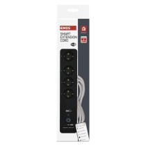 GoSmart Okos hosszabbító-elosztó 2 m/4 konnektorral/kapcs./PVC/USB-vel és wifivel/1,5 mm2