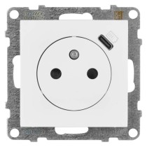 Legrand Suno zásuvka jednonásobná, USB-C bílá