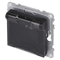 Legrand Suno zásuvka jednonásobná, IP44, černá