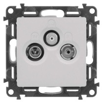 Legrand Valena Life zásuvka TV-RD-SAT, hliníková