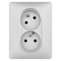 Legrand Valena Life zásuvka dvojnásobná, hliníková
