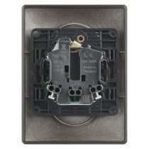 Legrand Valena Life zásuvka dvojnásobná, černá