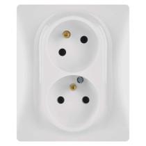 Legrand Niloé zásuvka dvojnásobná, bílá