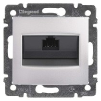 Legrand Valena zásuvka datová RJ45, stříbrná