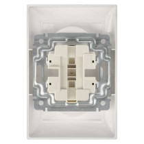 Legrand Valena zásuvka dvojnásobná, stříbrná