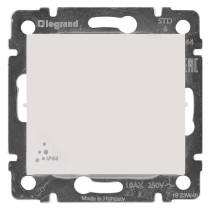 Legrand Valena přepínač střídavý č. 6, IP44, stříbrný