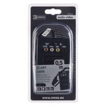 EMOS Scart kábel 3 Scart+3 RCA+SVHS 0.5m